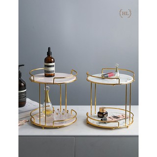 2 tầng đá | kệ 2 tầng đá granit decor | kệ 2 tầng đựng mỹ phẩm, bánh ngọt