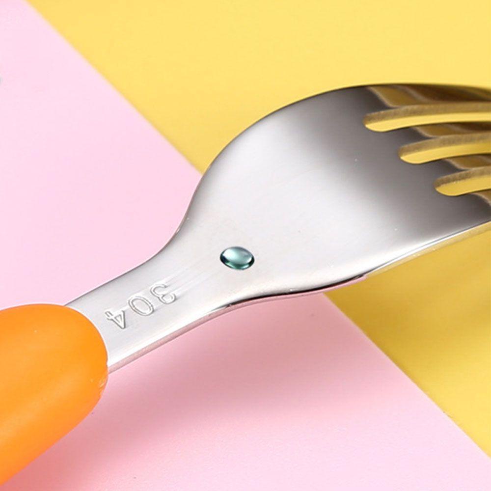 Bộ Dụng Cụ Ăn Uống Bằng Thép Không Gỉ Thiết Kế Mới Cho Bé