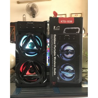 Loa bluetooth karaoke kts-1036 tặng kem mic