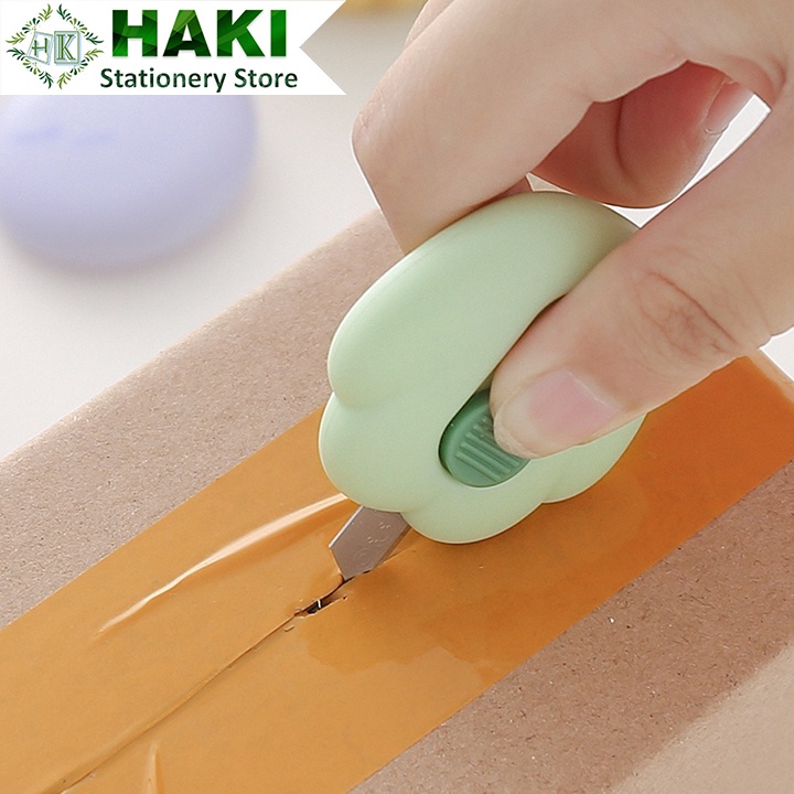 Dao rọc giấy mini cute HAKI dễ thương hình dấu chân mèo dụng cụ văn phòng phẩm D02