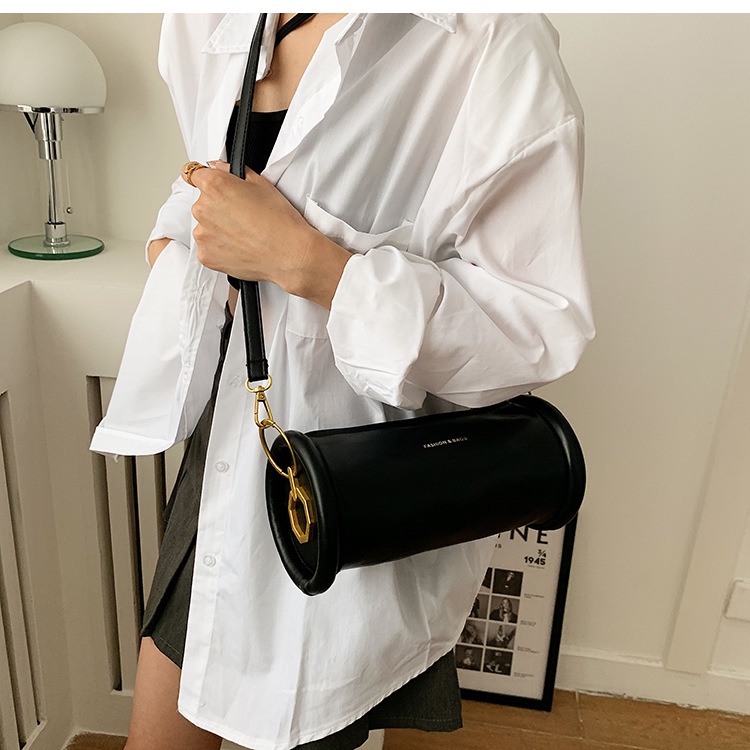 Túi đeo vai IELGY hình trụ dễ phối đồ thời trang cho nữ
