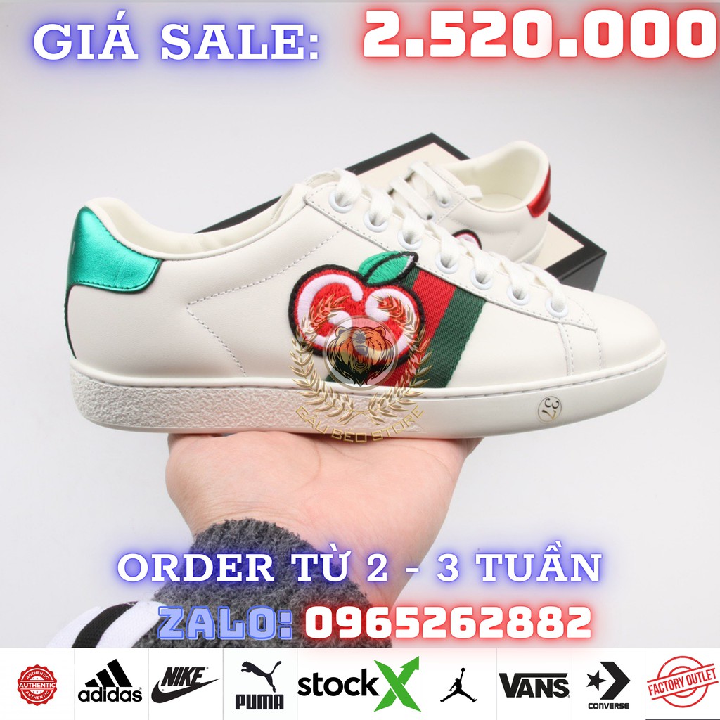 ORDER + FREESHIP Giày Outlet Store Sneaker _GUCCI Ace Embroidered Low-Top MSP:   ➡️ gaubeostore.shop