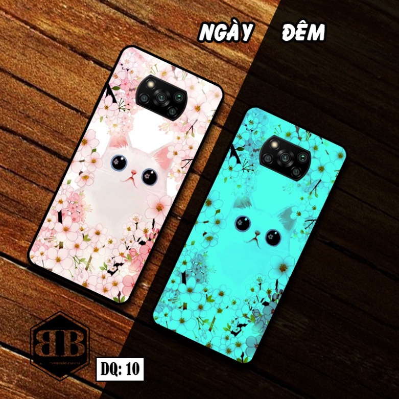 Ốp lưng kính Dạ Quang Xiaomi POCO X3 / POCO X3 PRO phát sáng trong đêm hình joker