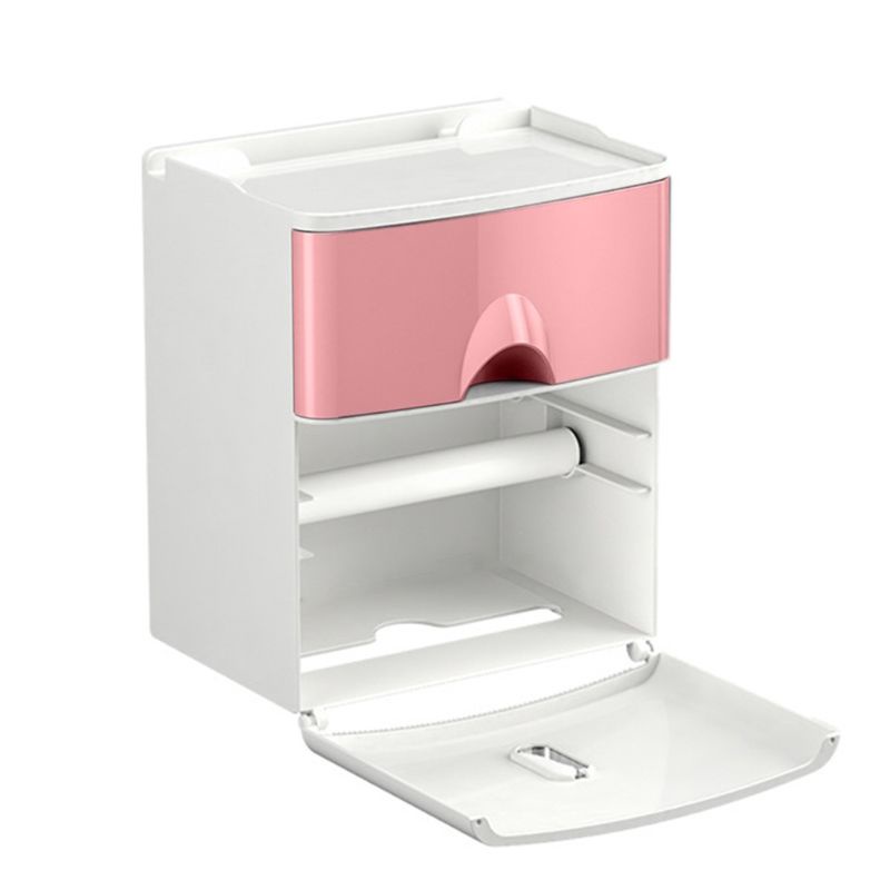 Giá Đỡ Cuộn Giấy Vệ Sinh Gắn Tường Bằng Nhựa Tiện Lợi Dành Cho Phòng Tắm