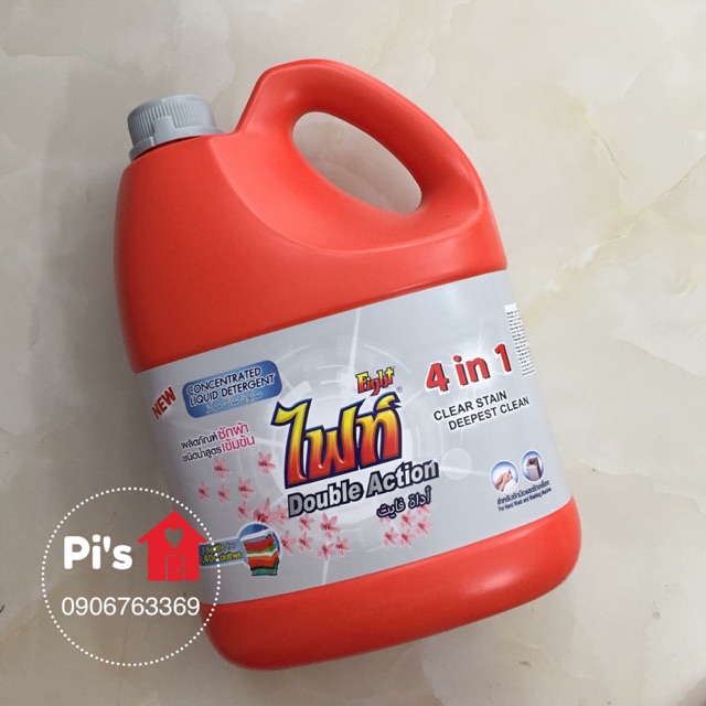 Nước giặt Fight 4in1 Thái Lan can 3.5L