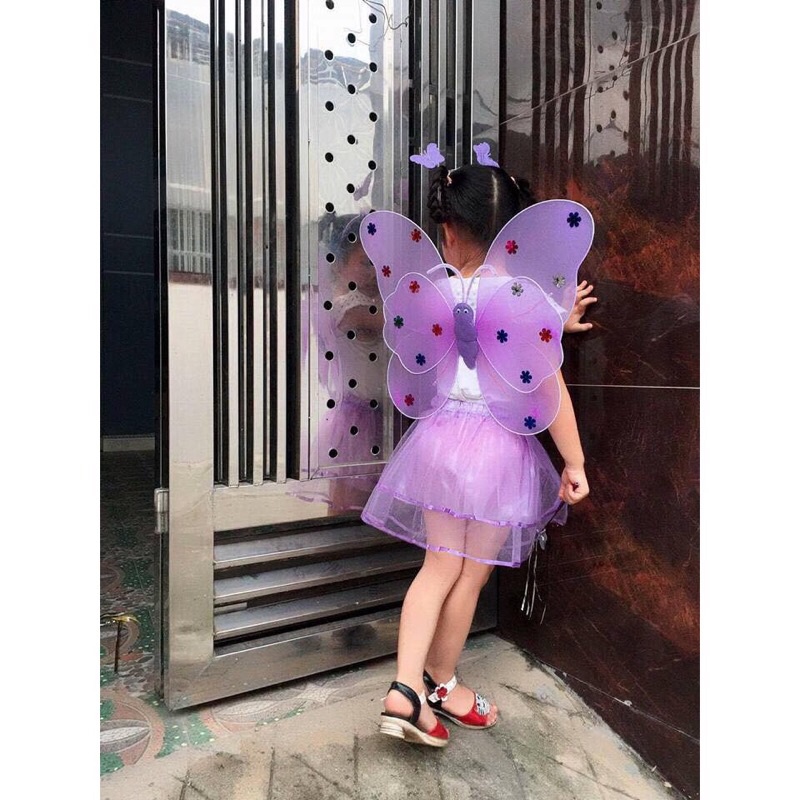 bộ đồ chơi cánh bướm cánh tiên hóa trang cho bé dịp trung thu, có bán sỉ