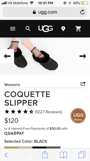 Dép UGG Coquette Slippers