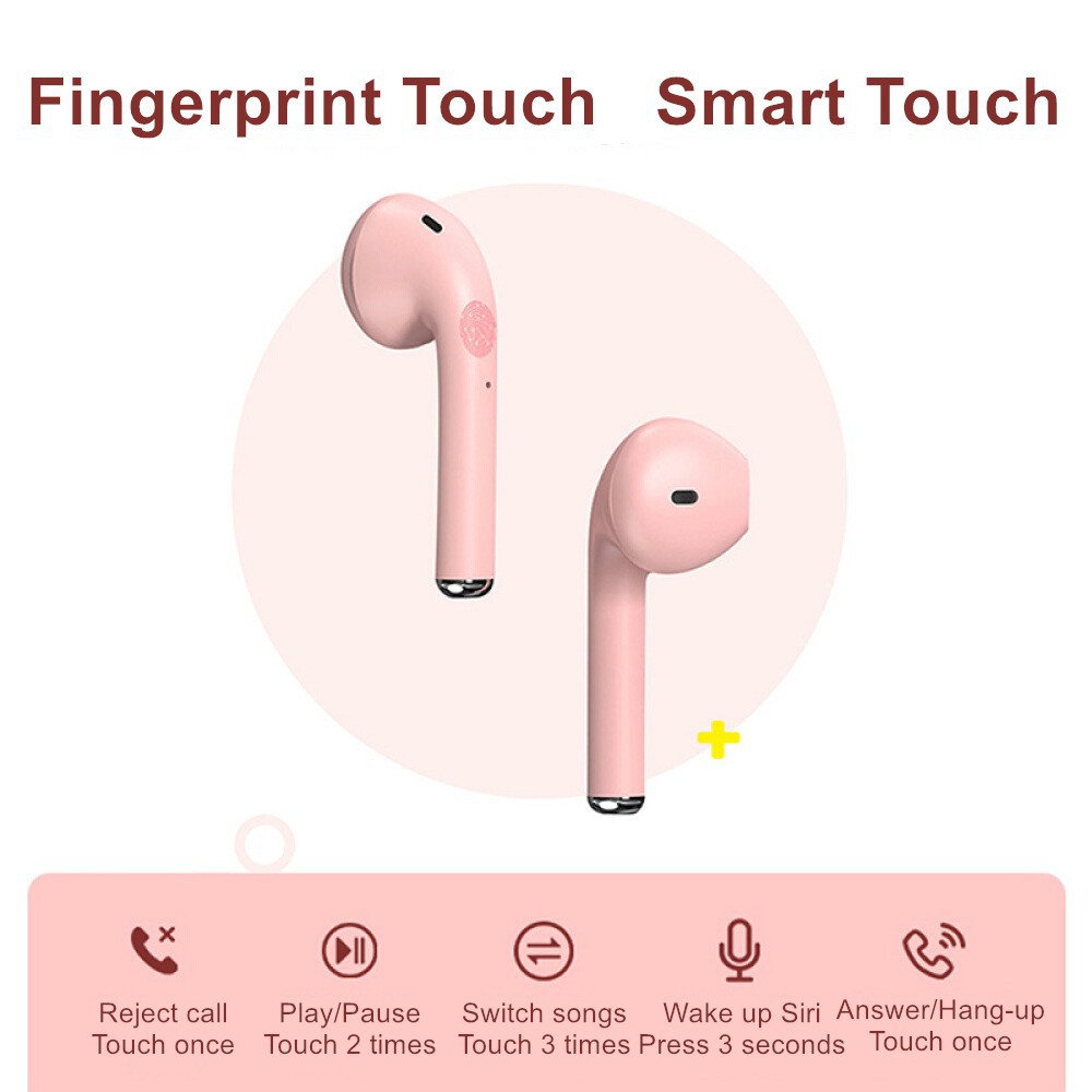 Greenport Inpods 12 Bluetooth 5.0 TWS Macaron Tai Nghe Không Dây Thể Thao Tai Nghe Nhét Tai Có Mic Cho iPhone/Android