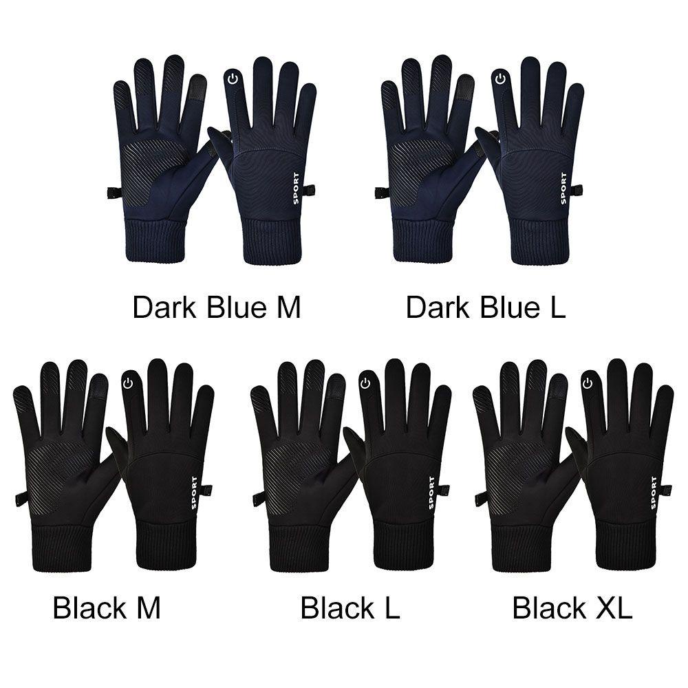 Set 2 Găng Tay Lái Xe Chống Nước Chống Trượt Có Thể Chạm Màn Hình Cảm Ứng