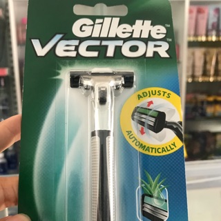 CÂY CẠO RÂU GILLETTE VECTOR LƯỠI KÉP BẰNG THÉP KHÔNG GỈ