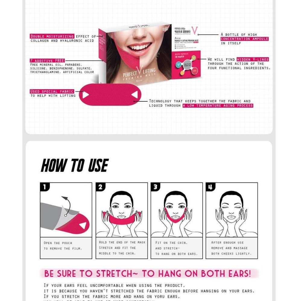 Mặt Nạ AVAJAR Perfect V-Lifting Premium Mask (1 sheet) | BigBuy360 - bigbuy360.vn