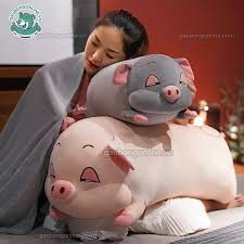 BỘ CHĂN GỐI VĂN PHÒNG HÌNH HEO SIÊU MỀM MỊN KHỔ LỚN
