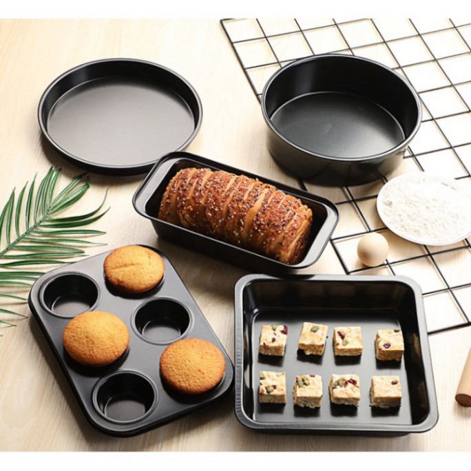 Set 5 Khuôn Làm Bánh , Nướng Bánh Chống Dính