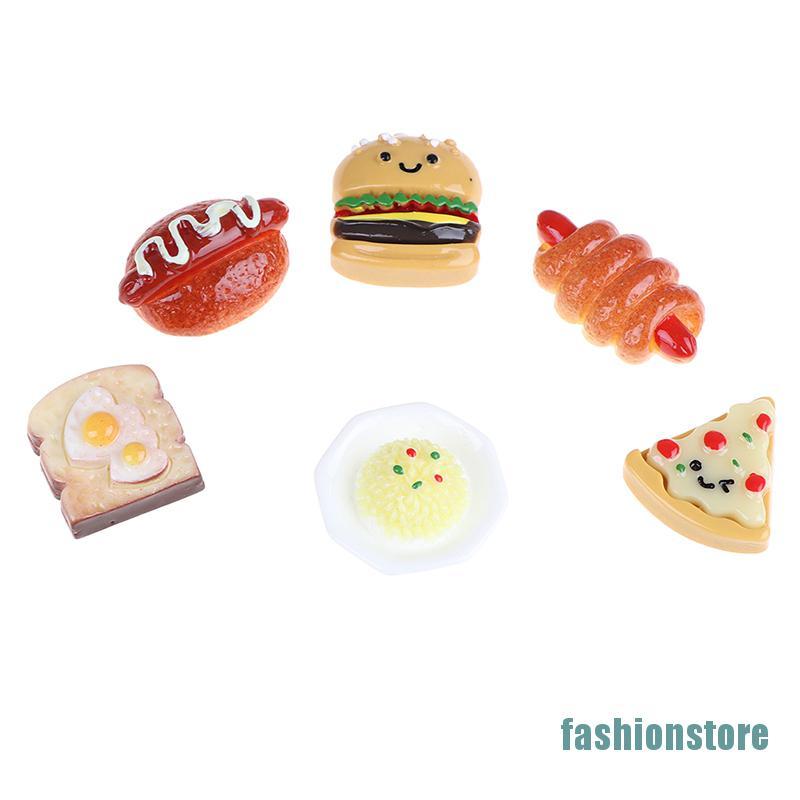 Set 10 Đồ trang trí Bánh Pizza Mini Bằng Nhựa Dùng Để Trang Trí Tiểu Cảnh