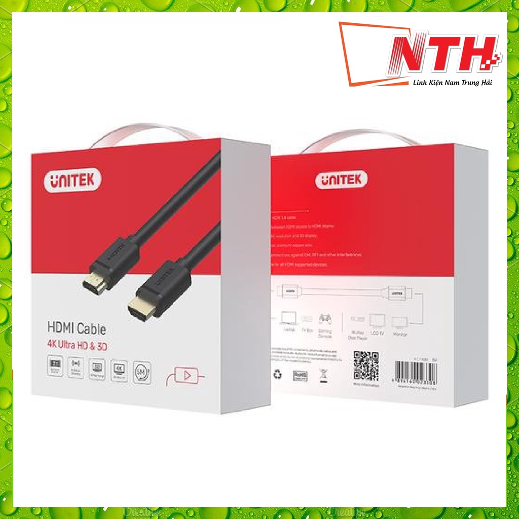 Cáp HDMI 4K Unitek YC-143 15m, YC-144 20m - Dây Tròn - NTH