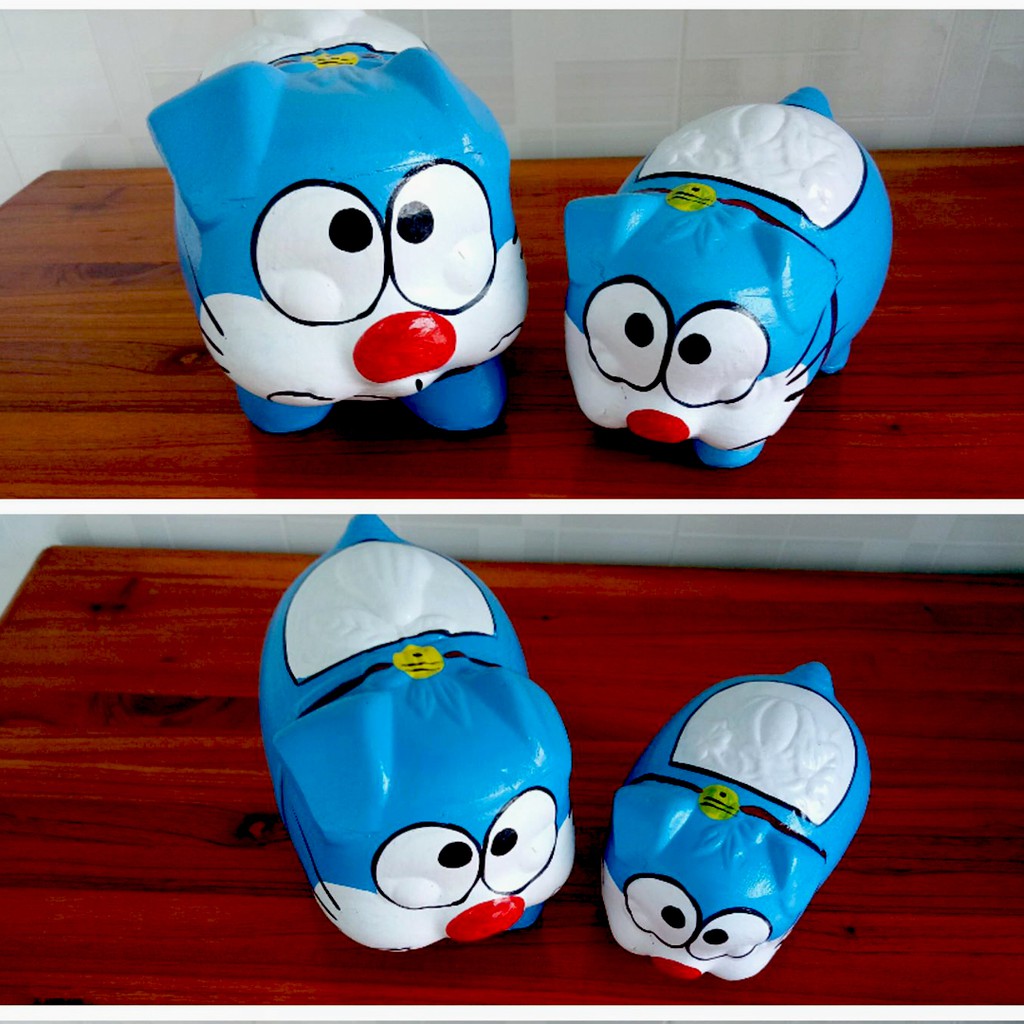 Heo đất đẹp, lợn đất tiết kiệm - Heo Đất Doraemon - size lớn dài 28cm - quà tặng sinh nhật