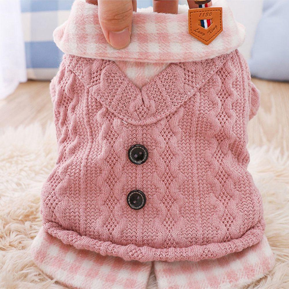 Giovanni Áo Khoác Dệt Kim Dày Mềm Mại Phong Cách Anh Quốc Dễ Phối Đồ Mùa Đông Cho Thú Cưng