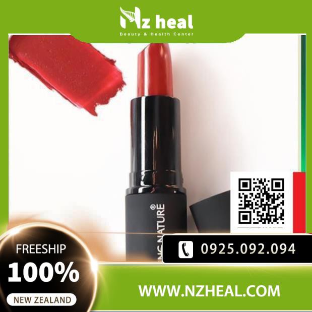 Son Môi Organic Living Nature Lipstick 16 Glamorous - Đỏ Thuần