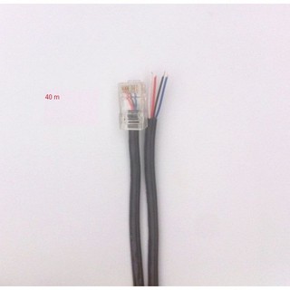 Cuộn 40m dây cáp mạng trục đồng 4 lõi bấm sẵn 2 đầu