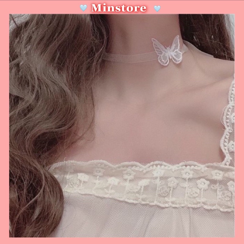 Vòng Choker Voan Bướm Độc Đáo Siêu Cá Tính