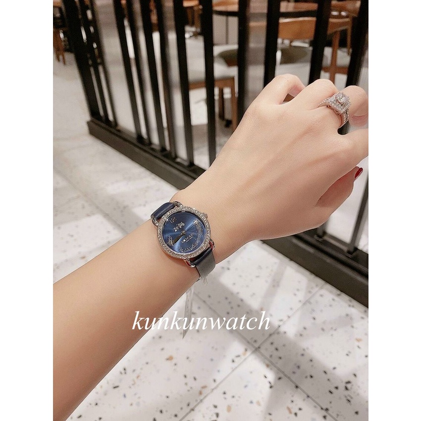 Đồng Hồ Nữ Coach  Delancey14502668 - Nền Mặt Sao Băng - Dây Da  - 28mm