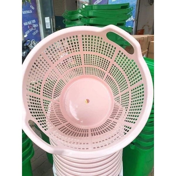Sọt nhựa đựng quần áo, đồ chơi Việt Nhật miệng tròn cao 50cm