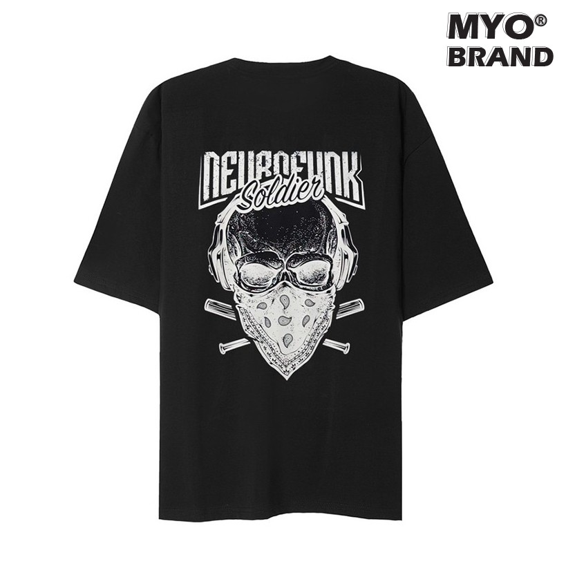 Áo Thun Form Rộng MYO Vải Cotton In Hình Soldier