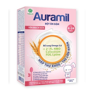 Bột ăn dặm Auramil Yến mạch sữa 200gr