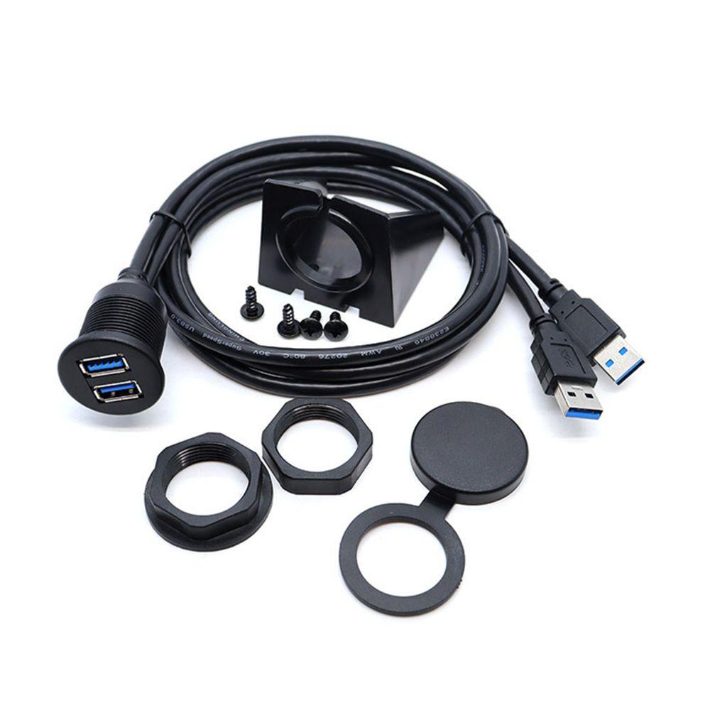 Dây Cáp Nối Dài Bảng Điều Khiển Xe Hơi Hai Cổng Tròn