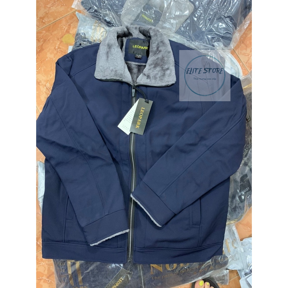 Áo khoác nam trung niên lót lông Quảng Châu, áo ấm người già, Áo ấm trung niên