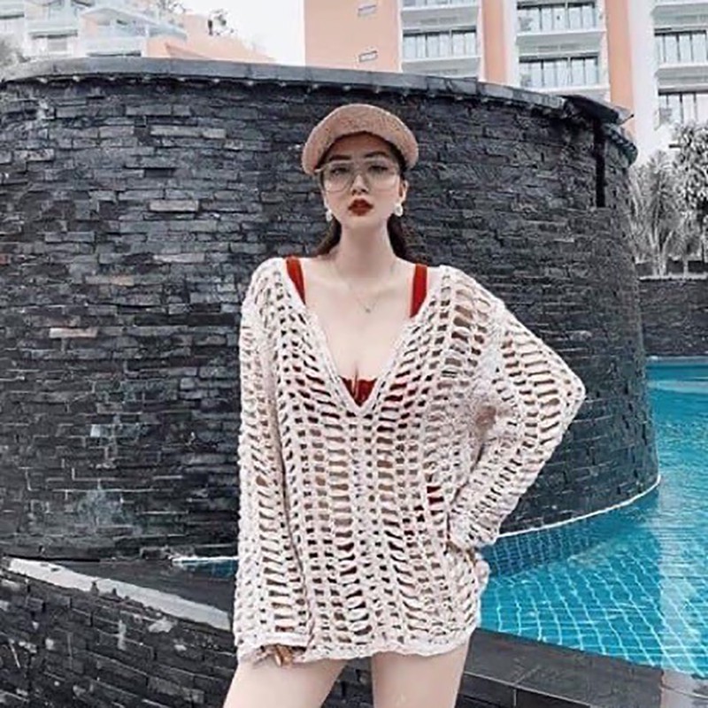 Kimono áo choàng bikini lưới mặc ngoài bikini đi biển đẹp cam kết hàng đúng mô tả 1 đổi 1 ảnh thật có video AC003 | BigBuy360 - bigbuy360.vn