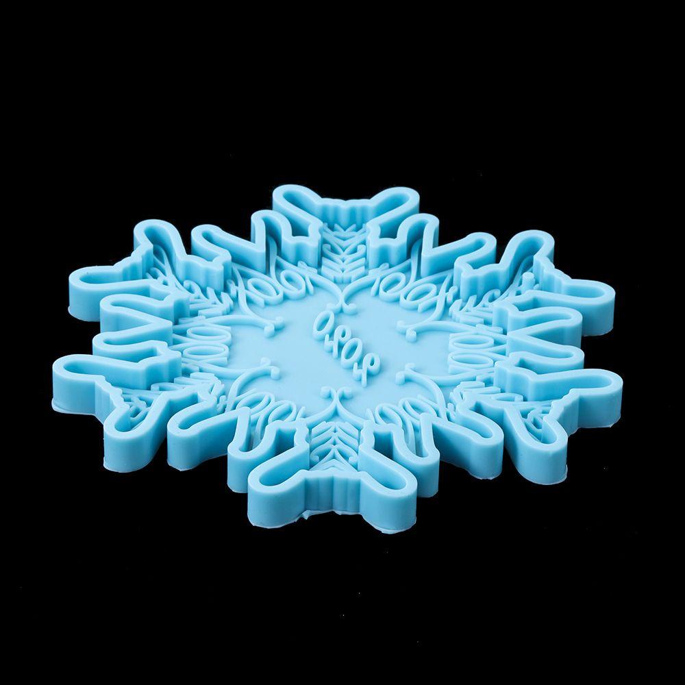 Khuôn Silicone Làm Đế Lót Ly Bằng Nhựa Resin Phong Cách Giáng Sinh