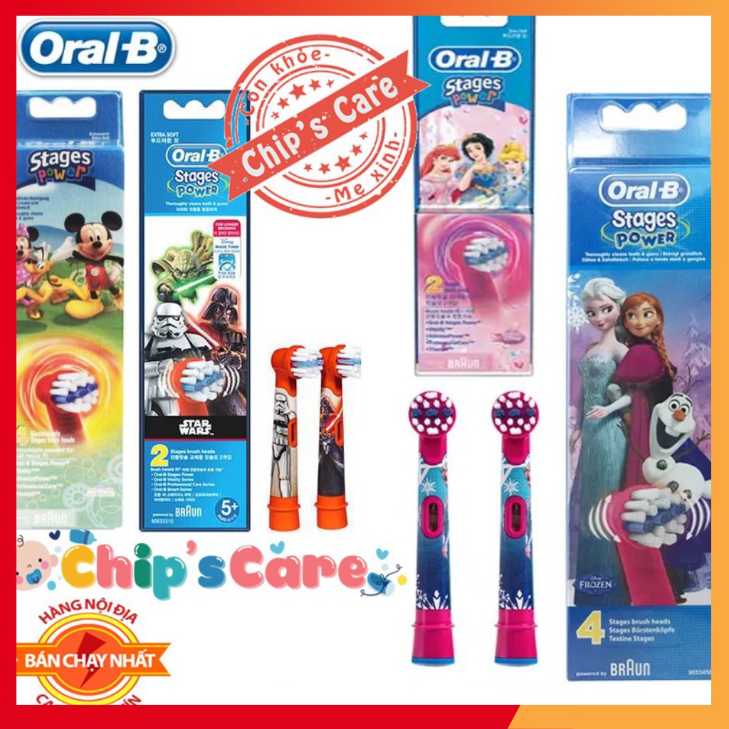 đầu bàn chải trẻ em Oral B