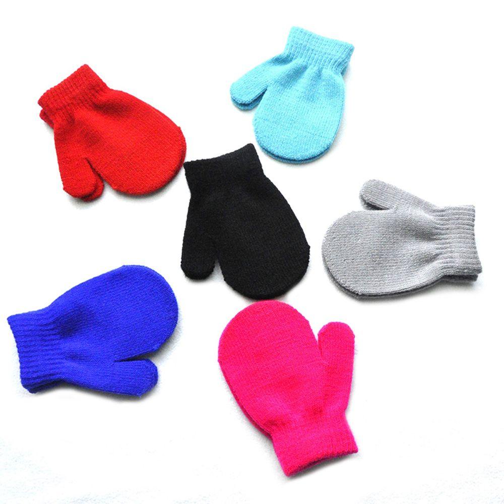 Găng Tay Đan Len Dày Giữ Ấm Cho Bé 1-4 Tuổi
