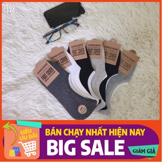 FREESHIP 50K_[COMBO 5] Vớ lười FOOT COVER nhiều màu cho nam nữ (5 đôi)