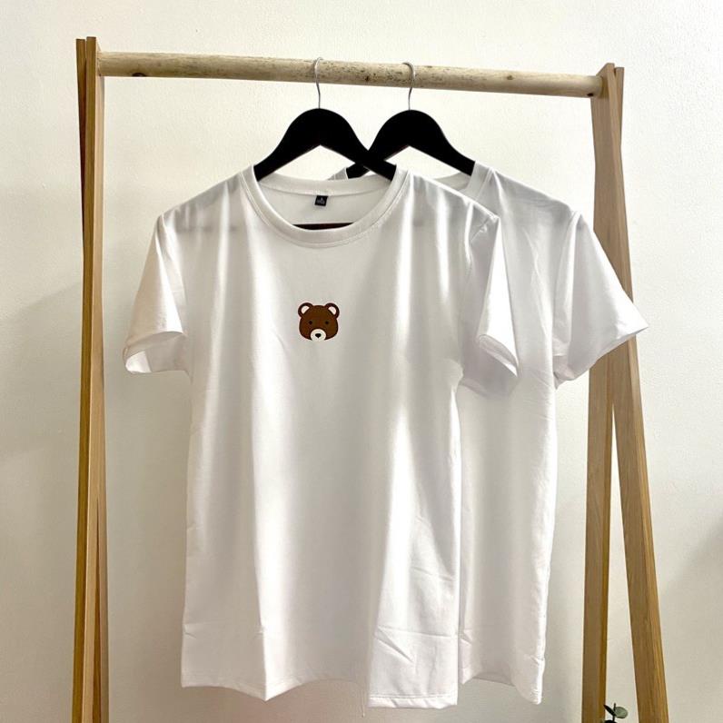 Áo thun đôi form rộng Bear Insta  Mamen Shop MA002, áo phông đôi oversize Unisex Mamen Shop MA002  ྇