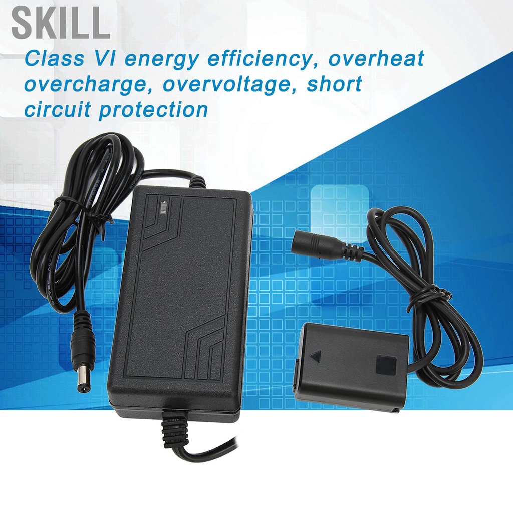 Skill Dummy Battery Kit  Safety FW50 ABS Professional DC Coupler for A6400 Sony