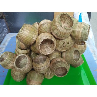Combo 5 Cóng tre đựng kê, lúa cho cu gáy