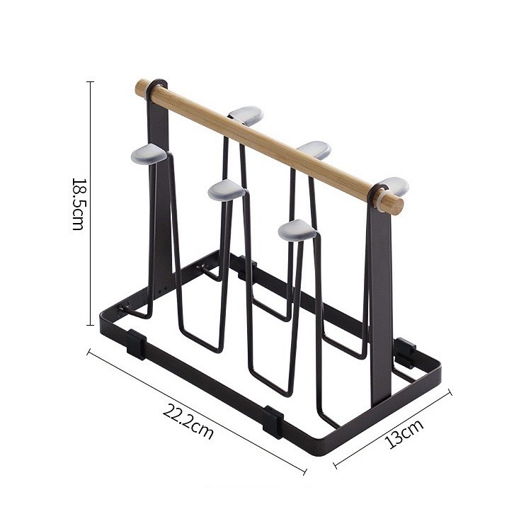 (SẴN) Bộ bình cốc vân dập loe viền vàng, giá úp đen kèm khay kính đen cao cấp p/c Bắc Âu, bình nước thủy tinh chịu nhiệt