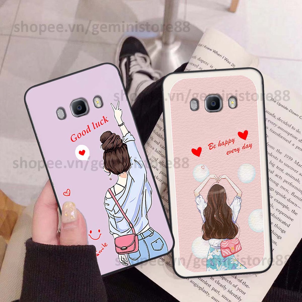 Ốp Samsung J5 / J7 2016 / J510 J710 in hình cô gái be happy trẻ trung cá tính năng động