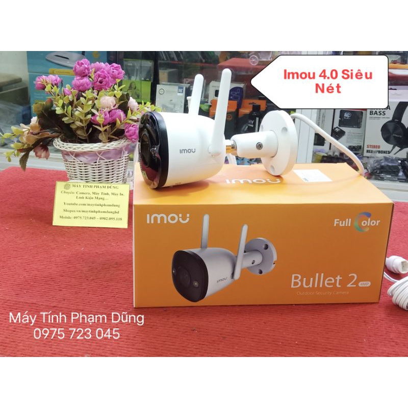 Camera IP IMOU IPC-F42FEP/ CAMERA WIFI NGOÀI TRỜI 4MP MÀU 24/7

