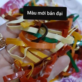  (25gam) 1 túi thun cột tóc đại (màu/trong/đen)