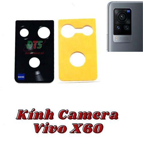 kính camera vivo x60 có sẵn keo dán