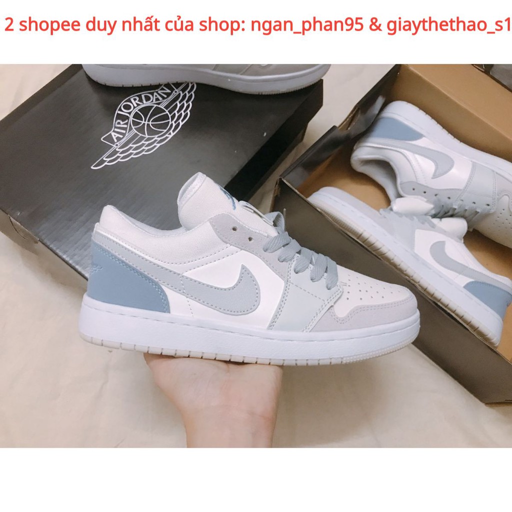 ✔️GIÀY JORDAN NAM NỮ FULLBOX màu xám xanh