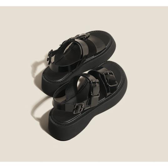 Sandal nữ, dép 2 quai ngang có quai hậu đi học, đi chơi thời trang sang chảnh đế cao su mềm dẻo chống trơn DCY