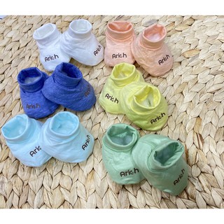 Set bao tay, bao chân Arich mẫu trơn cho béA