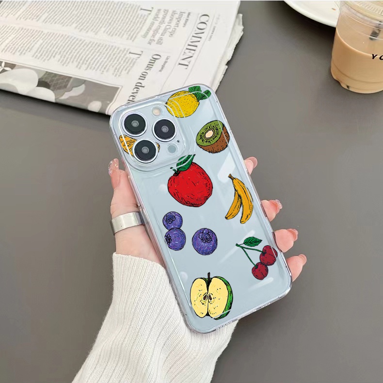 Ốp Điện Thoại TPU Gel Đệm Khí Chống Rơi Hình Xương Rồng / Chuối / Cherry Cho Samsung Galaxy S22 Plus Note 20 Ultra 10 S21 FE S20