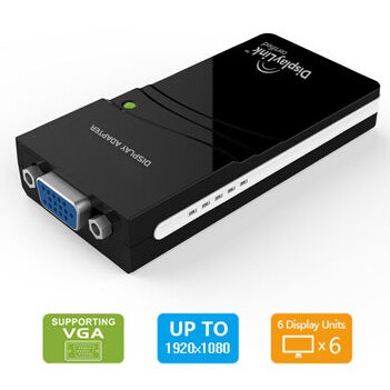 Cáp chuyển đổi USB 2.0-&gt; Vga WAVLINK WS UG 17V3 cáp chuyển usb sang vga