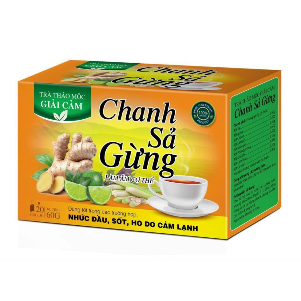 Trà thảo mộc giải cảm CHANH SẢ GỪNG