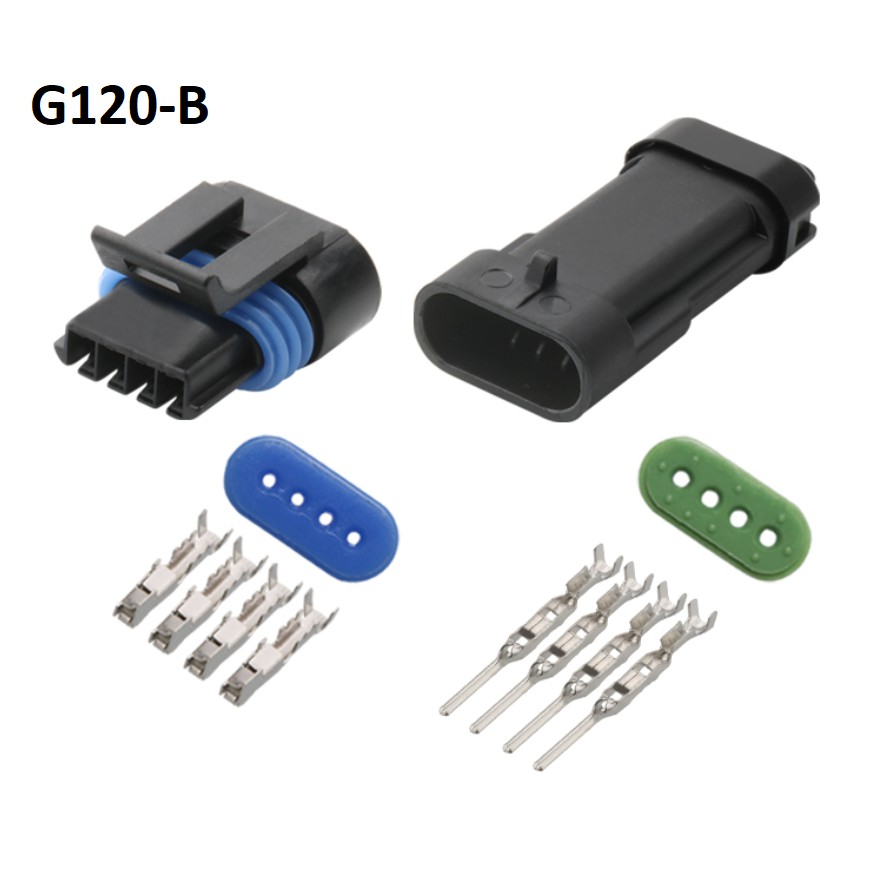 G120-Giắc cắm cảm biến áp suất đầu vào, phích cắm động cơ tốc độ 4 lỗ